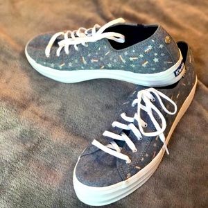 Keds Sunnylife Triple Decker Size 11 Rainbows blue